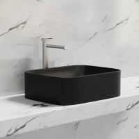 Раковина Ceramicanova Element CN6052MB, 50 см, сантехфарфор, цвет черный матовый