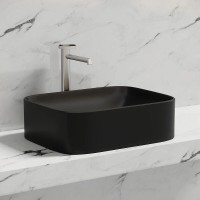 Раковина Ceramicanova Element CN6052MB, 50 см, сантехфарфор, цвет черный матовый