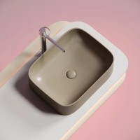 Раковина Ceramicanova Element CN6052MC, 50 см, сантехфарфор, цвет капучино матовый