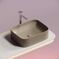 Раковина Ceramicanova Element CN6052MC, 50 см, сантехфарфор, цвет капучино матовый