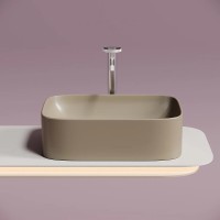 Раковина Ceramicanova Element CN6052MC, 50 см, сантехфарфор, цвет капучино матовый
