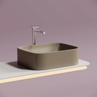Раковина Ceramicanova Element CN6052MC, 50 см, сантехфарфор, цвет капучино матовый