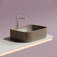 Раковина Ceramicanova Element CN6052MC, 50 см, сантехфарфор, цвет капучино матовый