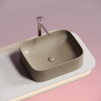 Раковина Ceramicanova Element CN6052MC, 50 см, сантехфарфор, цвет капучино матовый