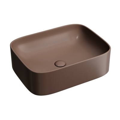 Раковина Ceramicanova Element CN6052MDB, 50 см, сантехфарфор, цвет темно-коричневый матовый