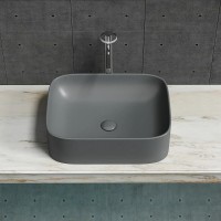Раковина Ceramicanova Element CN6052MDH, 50 см, сантехфарфор, цвет темный антрацит матовый