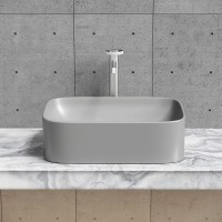 Раковина Ceramicanova Element CN6052MH, 50 см, сантехфарфор, цвет антрацит матовый