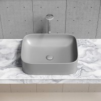 Раковина Ceramicanova Element CN6052MH, 50 см, сантехфарфор, цвет антрацит матовый