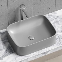 Раковина Ceramicanova Element CN6052MH, 50 см, сантехфарфор, цвет антрацит матовый