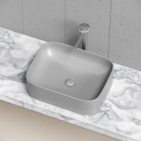 Раковина Ceramicanova Element CN6052MH, 50 см, сантехфарфор, цвет антрацит матовый