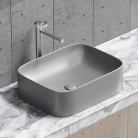 Раковина Ceramicanova Element CN6052MH, 50 см, сантехфарфор, цвет антрацит матовый