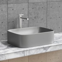 Раковина Ceramicanova Element CN6052MH, 50 см, сантехфарфор, цвет антрацит матовый