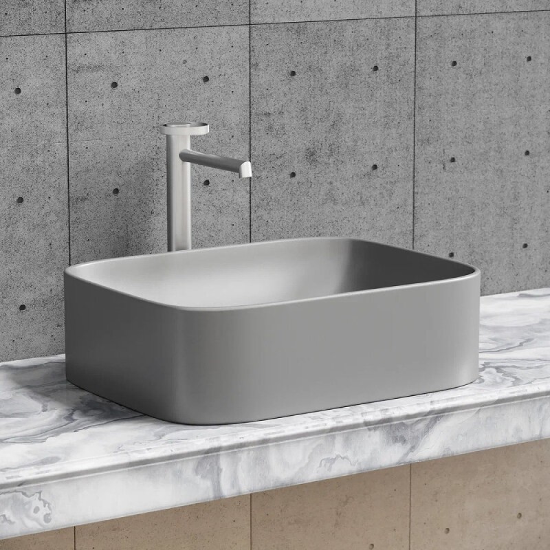 Раковина Ceramicanova Element CN6052MH, 50 см, сантехфарфор, цвет антрацит матовый