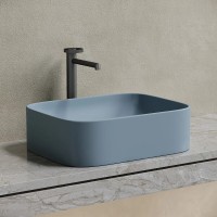 Раковина Ceramicanova Element CN6052MHL, 50 см, сантехфарфор, цвет серо-голубой матовый