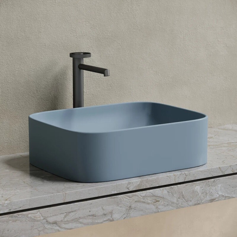 Раковина Ceramicanova Element CN6052MHL, 50 см, сантехфарфор, цвет серо-голубой матовый