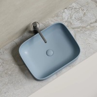 Раковина Ceramicanova Element CN6052MHL, 50 см, сантехфарфор, цвет серо-голубой матовый