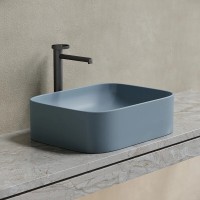 Раковина Ceramicanova Element CN6052MHL, 50 см, сантехфарфор, цвет серо-голубой матовый