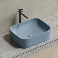 Раковина Ceramicanova Element CN6052MHL, 50 см, сантехфарфор, цвет серо-голубой матовый