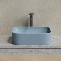 Раковина Ceramicanova Element CN6052MHL, 50 см, сантехфарфор, цвет серо-голубой матовый