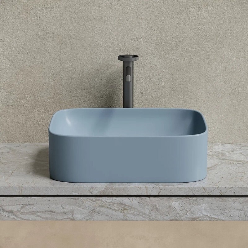 Раковина Ceramicanova Element CN6052MHL, 50 см, сантехфарфор, цвет серо-голубой матовый