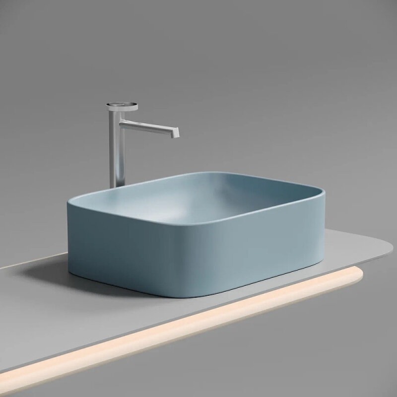 Раковина Ceramicanova Element CN6052ML, 50 см, сантехфарфор, цвет голубой матовый