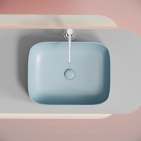 Раковина Ceramicanova Element CN6052ML, 50 см, сантехфарфор, цвет голубой матовый