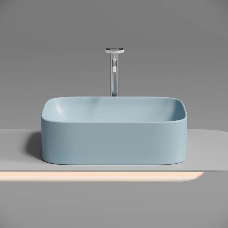 Раковина Ceramicanova Element CN6052ML, 50 см, сантехфарфор, цвет голубой матовый