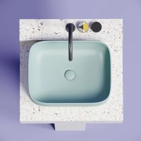 Раковина Ceramicanova Element CN6052MLG, 50 см, сантехфарфор, цвет зеленый матовый