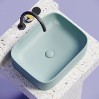 Раковина Ceramicanova Element CN6052MLG, 50 см, сантехфарфор, цвет зеленый матовый