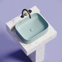 Раковина Ceramicanova Element CN6052MLG, 50 см, сантехфарфор, цвет зеленый матовый