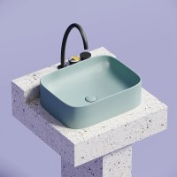 Раковина Ceramicanova Element CN6052MLG, 50 см, сантехфарфор, цвет зеленый матовый