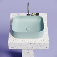 Раковина Ceramicanova Element CN6052MLG, 50 см, сантехфарфор, цвет зеленый матовый