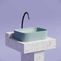 Раковина Ceramicanova Element CN6052MLG, 50 см, сантехфарфор, цвет зеленый матовый