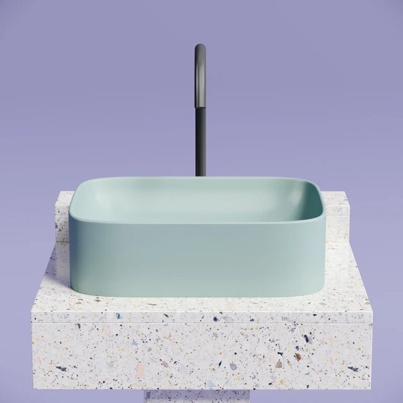 Раковина Ceramicanova Element CN6052MLG, 50 см, сантехфарфор, цвет зеленый матовый