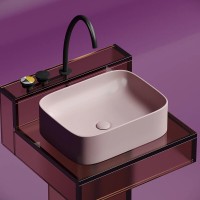 Раковина Ceramicanova Element CN6052MP, 50 см, сантехфарфор, цвет розовый матовый