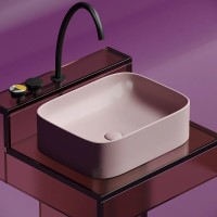 Раковина Ceramicanova Element CN6052MP, 50 см, сантехфарфор, цвет розовый матовый