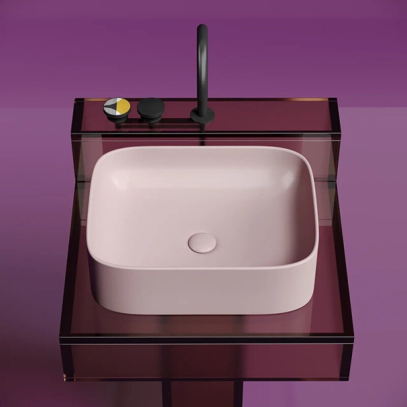 Раковина Ceramicanova Element CN6052MP, 50 см, сантехфарфор, цвет розовый матовый