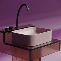 Раковина Ceramicanova Element CN6052MP, 50 см, сантехфарфор, цвет розовый матовый
