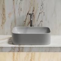 Раковина Ceramicanova Element CN6052MSG, 50 см, сантехфарфор, цвет серый матовый