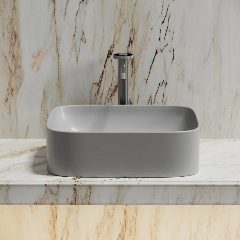 Раковина Ceramicanova Element CN6052MSG, 50 см, сантехфарфор, цвет серый матовый