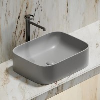 Раковина Ceramicanova Element CN6052MSG, 50 см, сантехфарфор, цвет серый матовый