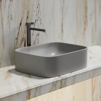 Раковина Ceramicanova Element CN6052MSG, 50 см, сантехфарфор, цвет серый матовый