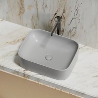 Раковина Ceramicanova Element CN6052MSG, 50 см, сантехфарфор, цвет серый матовый