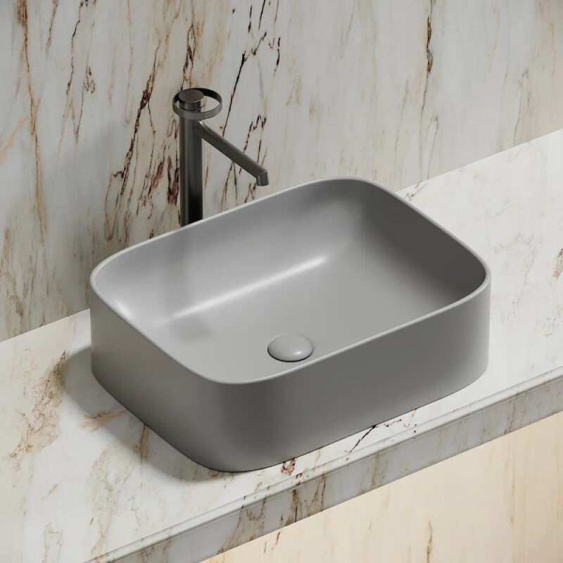 Раковина Ceramicanova Element CN6052MSG, 50 см, сантехфарфор, цвет серый матовый