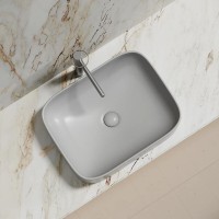 Раковина Ceramicanova Element CN6052MSG, 50 см, сантехфарфор, цвет серый матовый