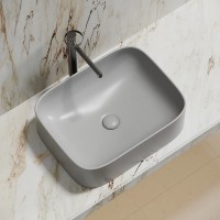 Раковина Ceramicanova Element CN6052MSG, 50 см, сантехфарфор, цвет серый матовый