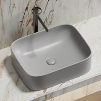 Раковина Ceramicanova Element CN6052MSG, 50 см, сантехфарфор, цвет серый матовый