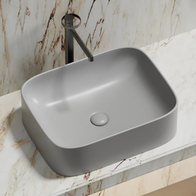 Раковина Ceramicanova Element CN6052MSG, 50 см, сантехфарфор, цвет серый матовый