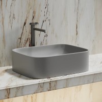 Раковина Ceramicanova Element CN6052MSG, 50 см, сантехфарфор, цвет серый матовый