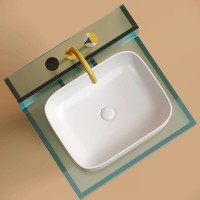 Раковина Ceramicanova Element CN6052MW, 50 см, сантехфарфор, цвет белый матовый